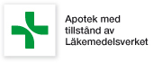 Apotek med tillstånd av Läkemedelsverket